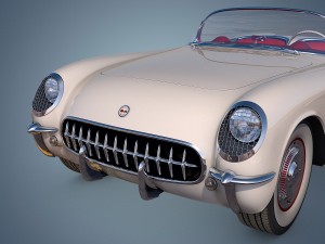 chevrolet corvette 1953 3D-Modell