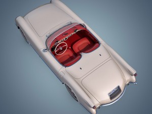 chevrolet corvette 1953 3D-Modell
