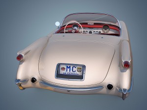 chevrolet corvette 1953 3D-Modell