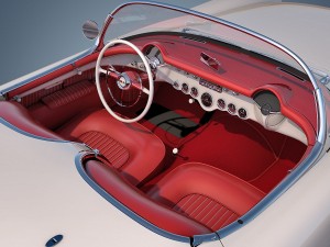chevrolet corvette 1953 3D-Modell