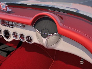 chevrolet corvette 1953 3D-Modell