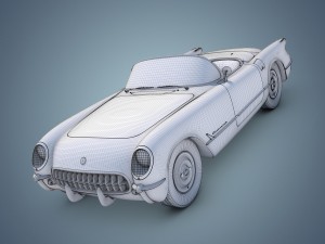 chevrolet corvette 1953 3D-Modell