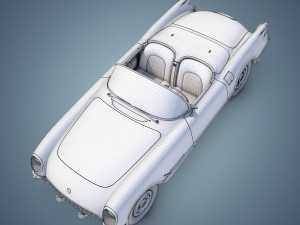 chevrolet corvette 1953 3D-Modell