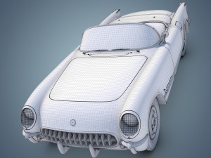 chevrolet corvette 1953 3D-Modell
