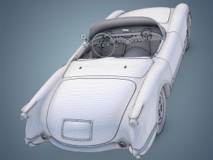chevrolet corvette 1953 3D-Modell