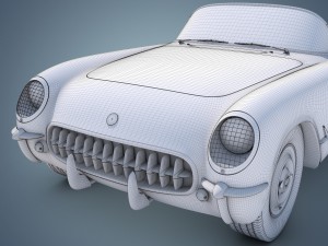 chevrolet corvette 1953 3D-Modell