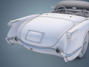 chevrolet corvette 1953 3D-Modell