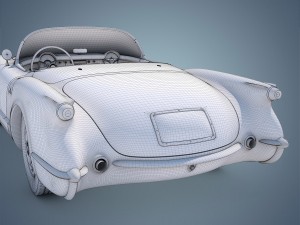 chevrolet corvette 1953 3D-Modell