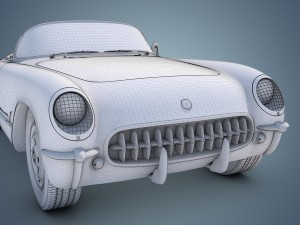 chevrolet corvette 1953 3D-Modell