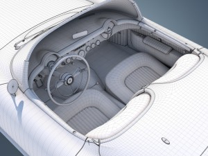 chevrolet corvette 1953 3D-Modell