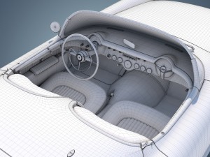 chevrolet corvette 1953 3D-Modell