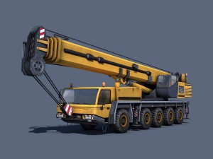 mobile crane Modèle 3D