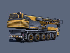 mobile crane Modèle 3D