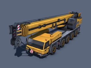 mobile crane Modèle 3D