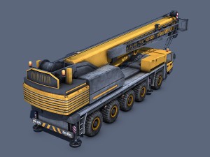 mobile crane Modèle 3D