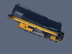 mobile crane Modèle 3D