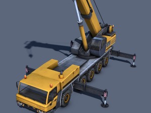 mobile crane Modèle 3D
