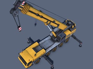 mobile crane Modèle 3D