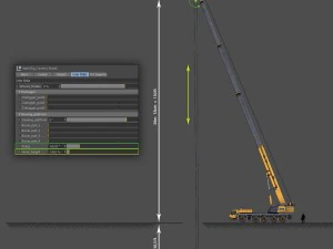 mobile crane rigged 3D Model