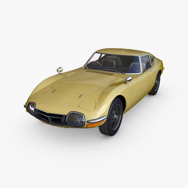 toyota 2000gt 3D Model .c4d .max .obj .3ds .fbx .stl .blend 