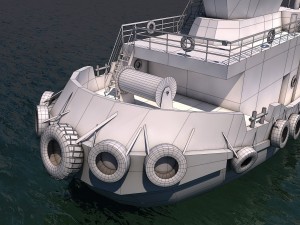 tugboat Modèle 3D