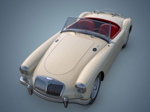 mg mga twin-cam Modèle 3D