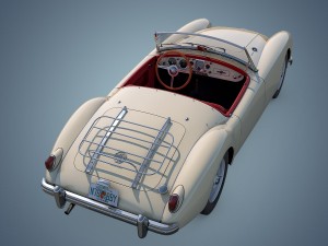mg mga twin-cam Modèle 3D