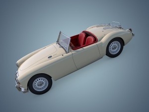 mg mga twin-cam Modèle 3D