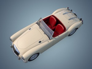 mg mga twin-cam Modèle 3D
