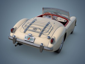 mg mga twin-cam Modèle 3D