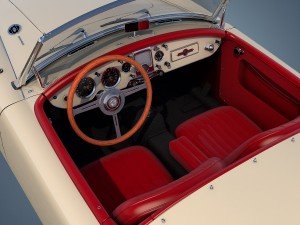 mg mga twin-cam Modèle 3D
