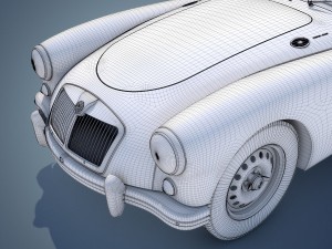 mg mga twin-cam Modèle 3D