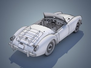 mg mga twin-cam Modèle 3D