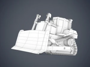 bulldozer d9t 3D Model
