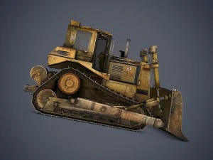 bulldozer d9t 3D Model