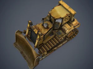 bulldozer d9t 3D Model