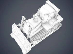 bulldozer d9t 3D Model