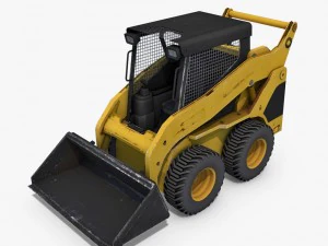 स्किड-स्टीयर लोडर 3D मॉडल