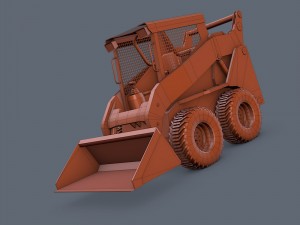 skid-steer loader Modelo 3D