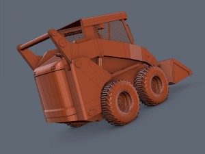 skid-steer loader Modelo 3D