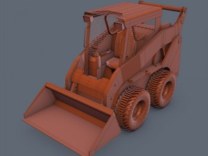 skid-steer loader Modelo 3D