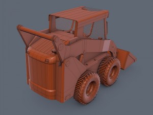 skid-steer loader Modelo 3D