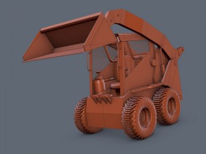 skid-steer loader Modelo 3D