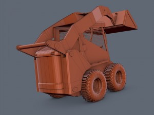 skid-steer loader Modelo 3D
