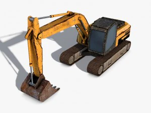挖掘机 3D 模型
