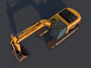 excavator Modello 3D