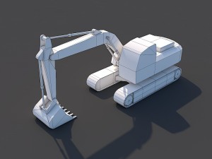 excavator Modello 3D