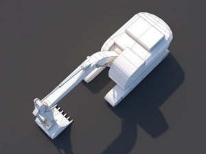 excavator Modello 3D