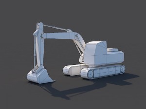 excavator Modello 3D