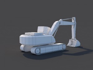 excavator Modello 3D